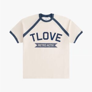 Premium Raglan Tee in Indigo