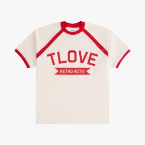 Premium Raglan Tee in Ruby